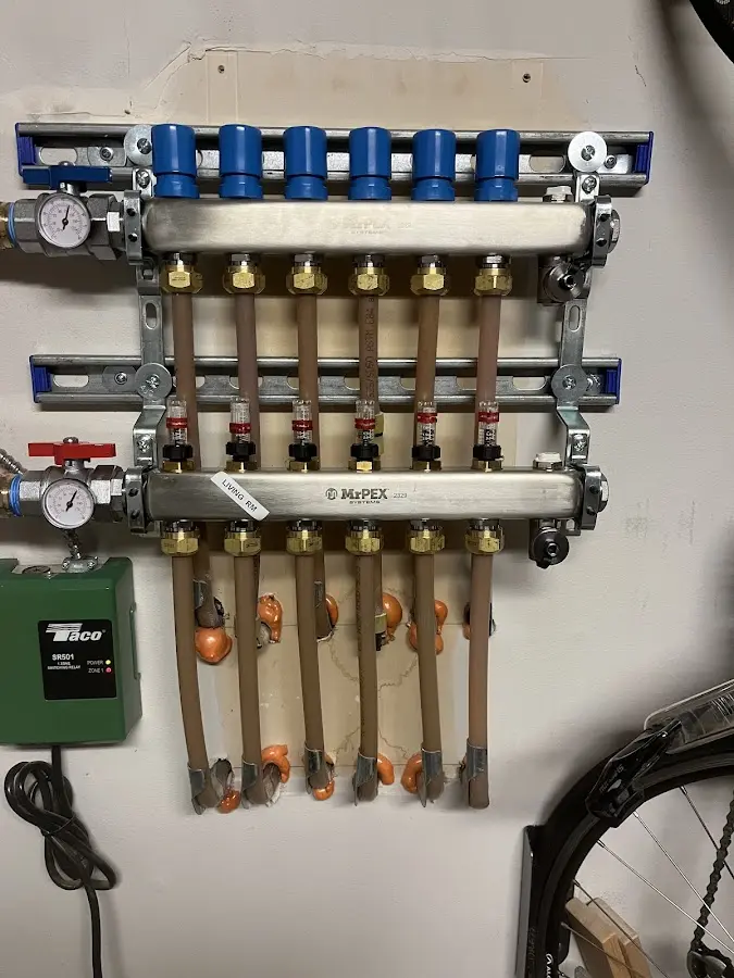 Plumber performing Gas Leak Detection at a residential property in Half Moon Bay